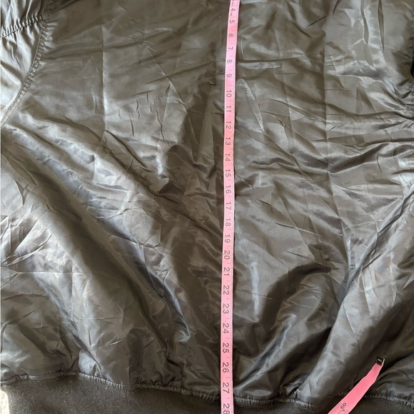 Vintage Y2K South Pole Men’s Reversible Puffer Bomber Jacket Coat Black Grey XXL - Picture 7 of 9